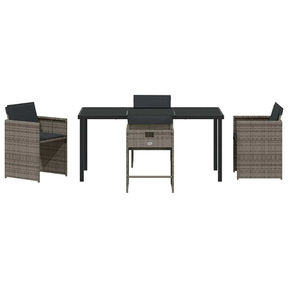 Tuin Eetset 5 Pcs Poly Rattan