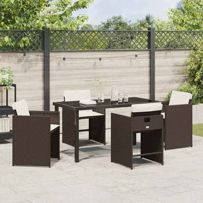 Tuin Eetset 5 Pcs Poly Rattan