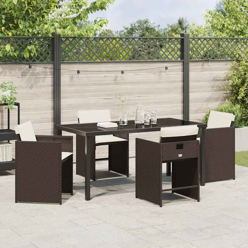 Tuin Eetset 5 Pcs Poly Rattan