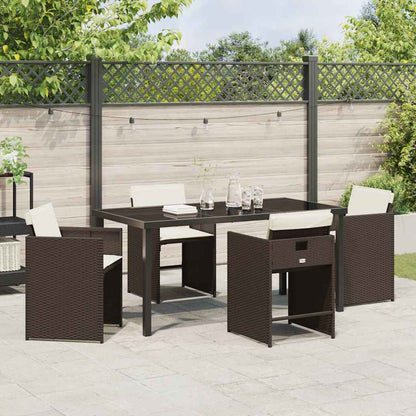 Tuin Eetset 5 Pcs Poly Rattan