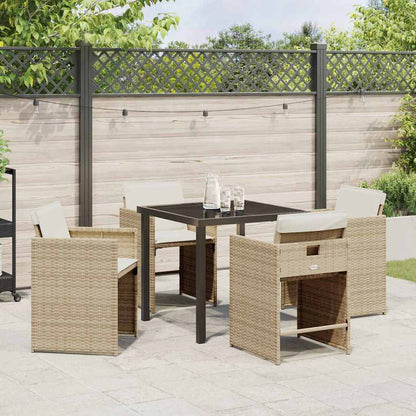 Tuin Eetset 5 Pcs Poly Rattan