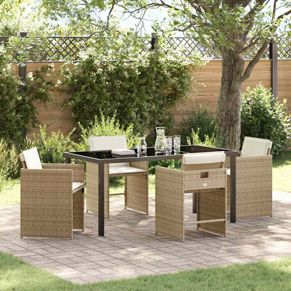 Tuin Eetset 5 Pcs Poly Rattan
