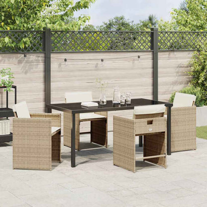 Tuin Eetset 5 Pcs Poly Rattan
