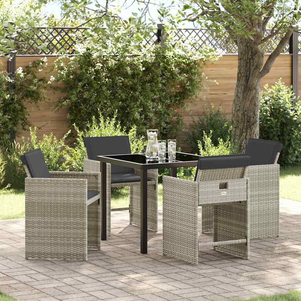 Tuin Eetset 5 Pcs Poly Rattan