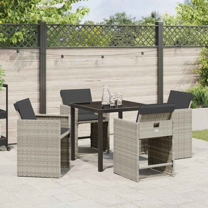 Tuin Eetset 5 Pcs Poly Rattan