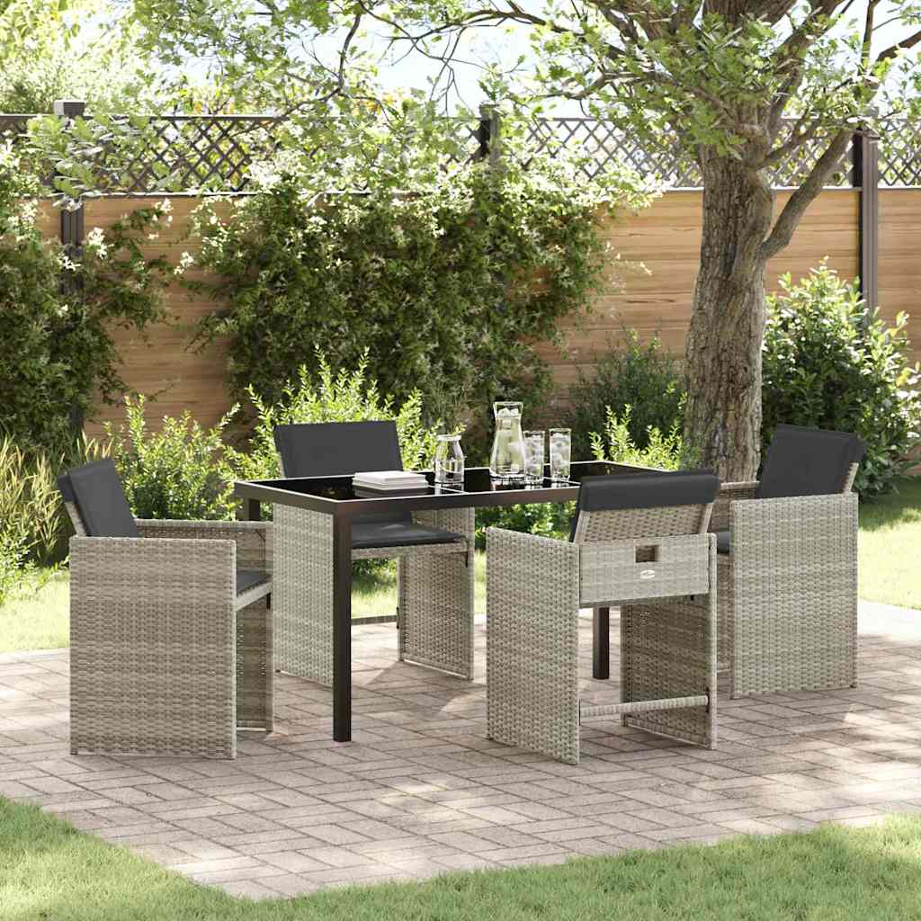 Tuin Eetset 5 Pcs Poly Rattan