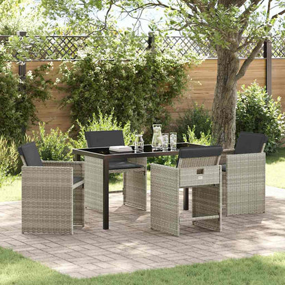 Tuin Eetset 5 Pcs Poly Rattan