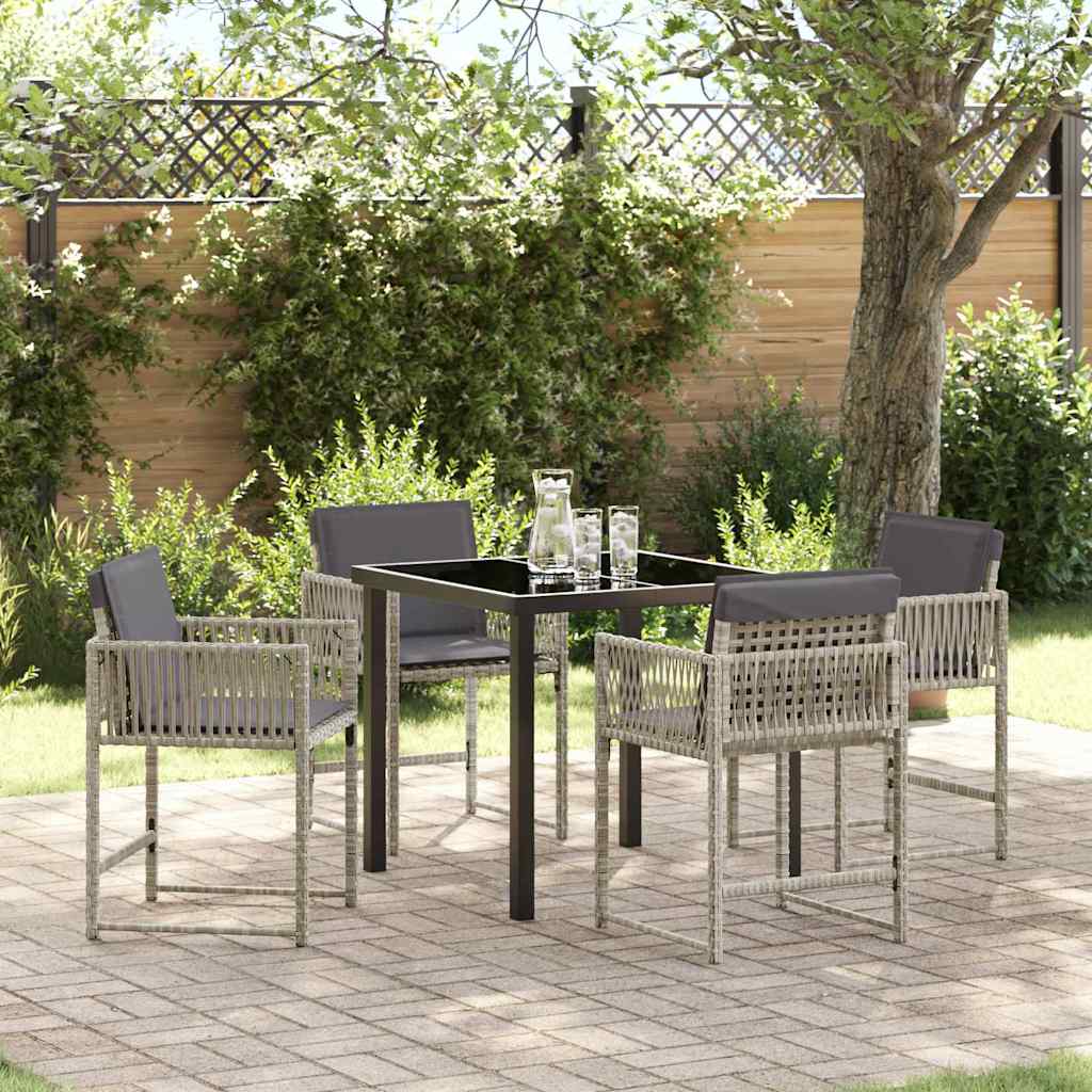 Tuin Eetset 5 Pcs Poly Rattan