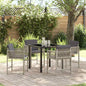 Tuin Eetset 5 Pcs Poly Rattan