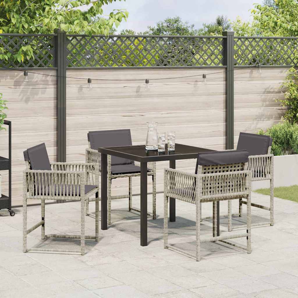 Tuin Eetset 5 Pcs Poly Rattan