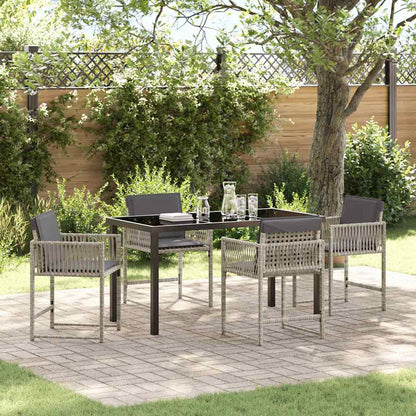 Tuin Eetset 5 Pcs Poly Rattan