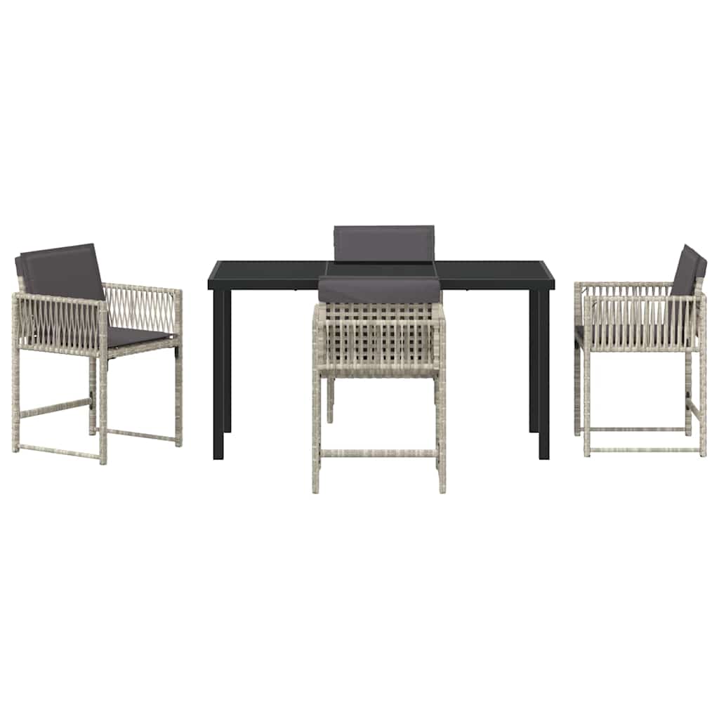 Tuin Eetset 5 Pcs Poly Rattan