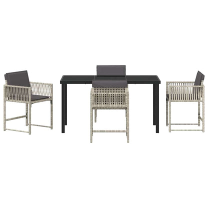 Tuin Eetset 5 Pcs Poly Rattan