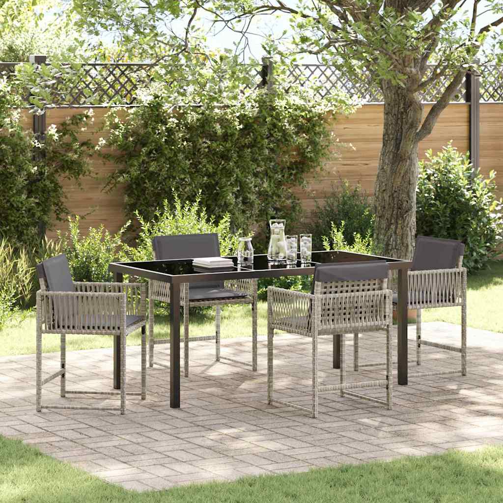 Tuin Eetset 5 Pcs Poly Rattan