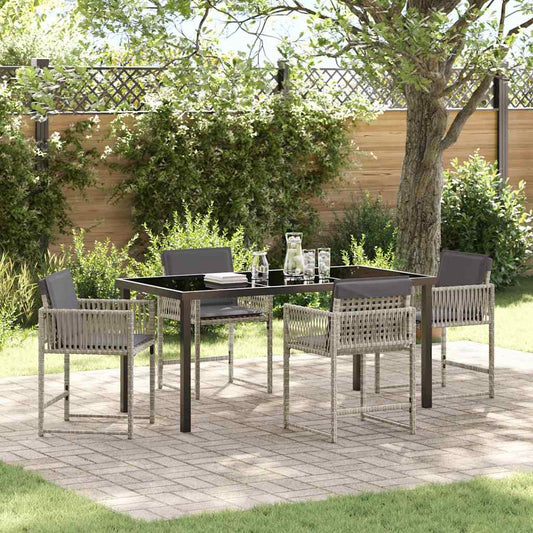 Tuin Eetset 5 Pcs Poly Rattan