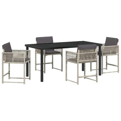 Tuin Eetset 5 Pcs Poly Rattan