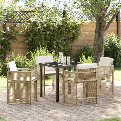 Tuin Eetset 5 Pcs Poly Rattan