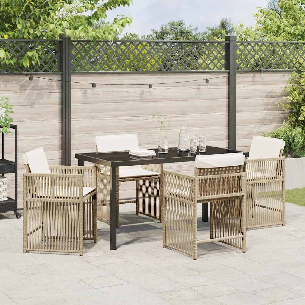Tuin Eetset 5 Pcs Poly Rattan