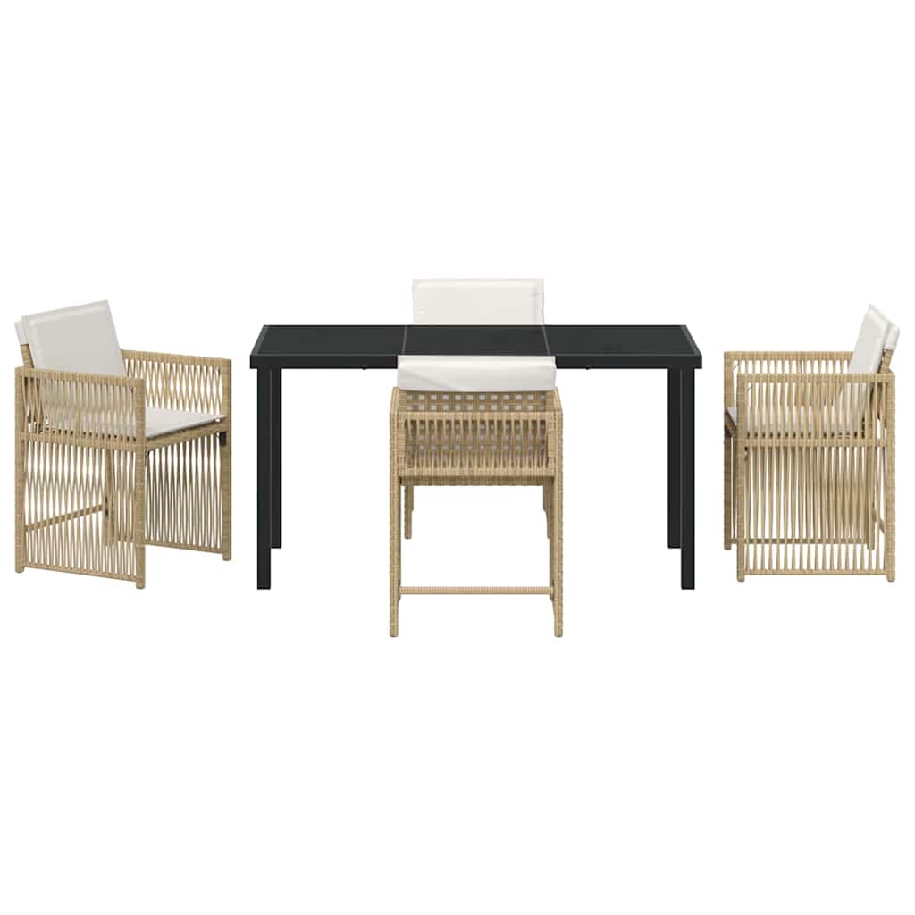 Tuin Eetset 5 Pcs Poly Rattan