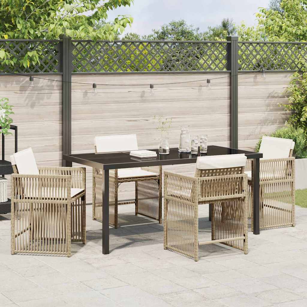 Tuin Eetset 5 Pcs Poly Rattan