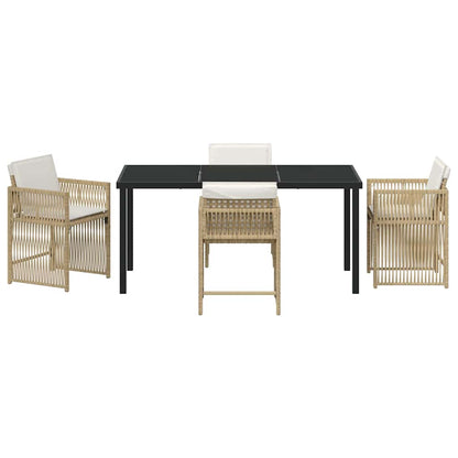 Tuin Eetset 5 Pcs Poly Rattan