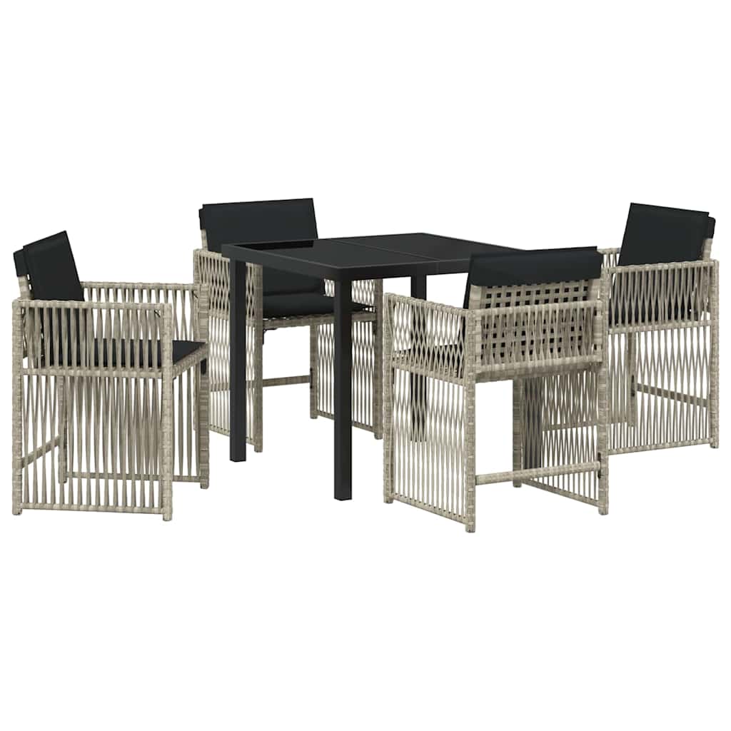 Tuin Eetset 5 Pcs Poly Rattan