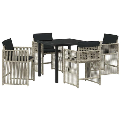 Tuin Eetset 5 Pcs Poly Rattan