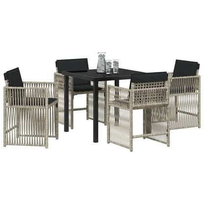 Tuin Eetset 5 Pcs Poly Rattan