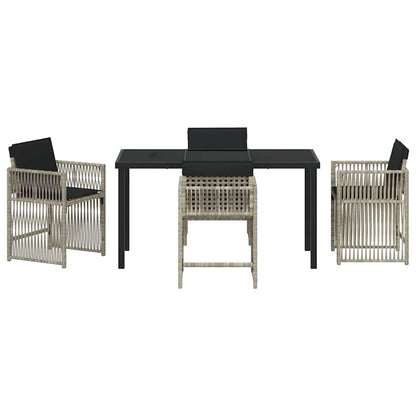 Tuin Eetset 5 Pcs Poly Rattan