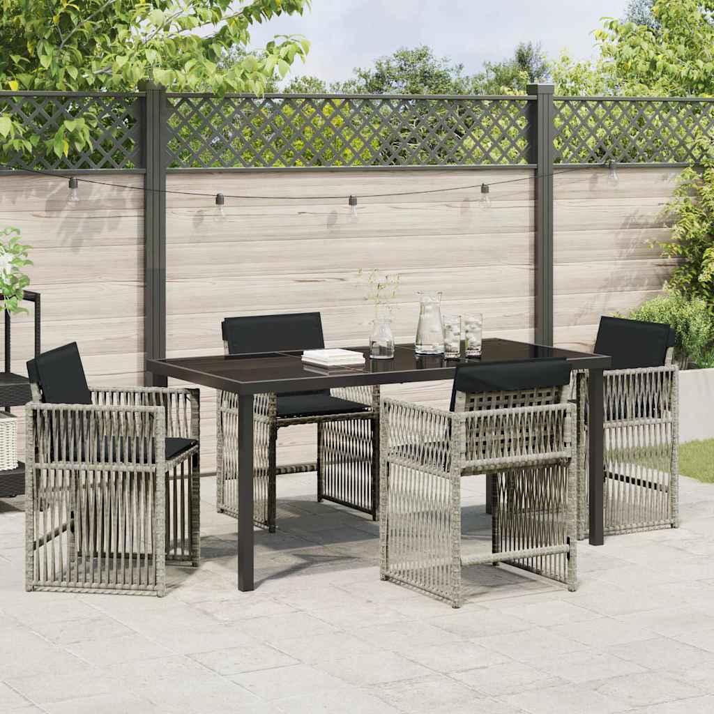 Tuin Eetset 5 Pcs Poly Rattan