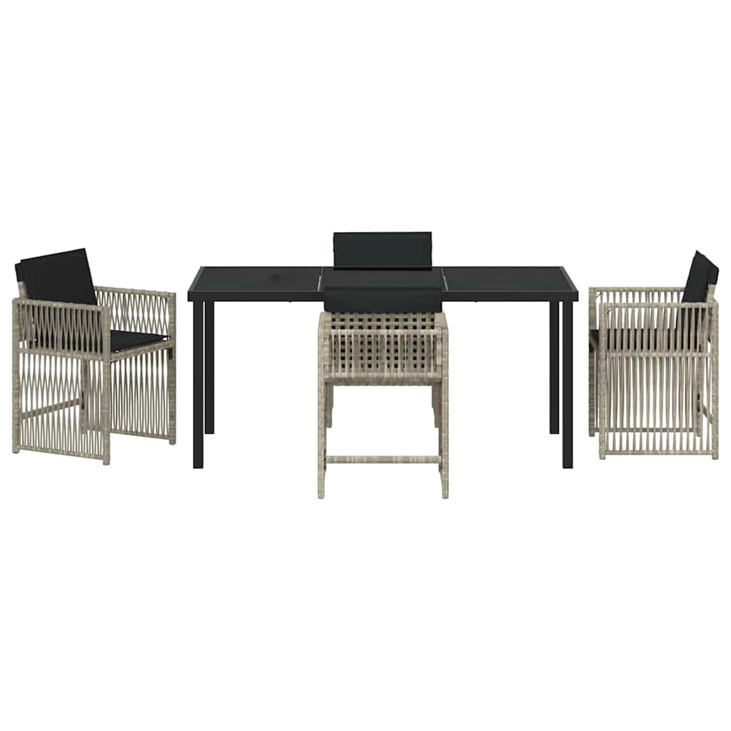 Tuin Eetset 5 Pcs Poly Rattan