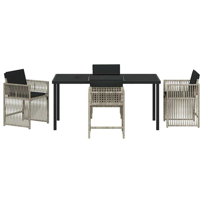 Tuin Eetset 5 Pcs Poly Rattan