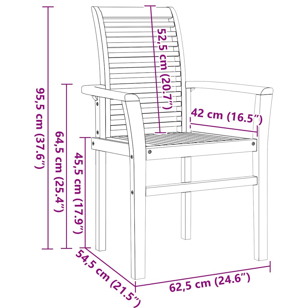 Tuin Eetset 9 Pcs Bruin 280 X 100 X 75 Cm Massief Teakhout