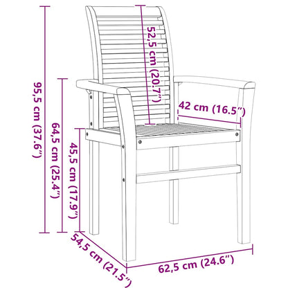 Tuin Eetset 9 Pcs Bruin 280 X 100 X 75 Cm Massief Teakhout