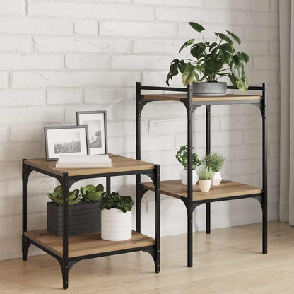 Boekenplank Bord 4 Pcs Bruin Bewerkt Hout Artisanaal Eikenkleurig