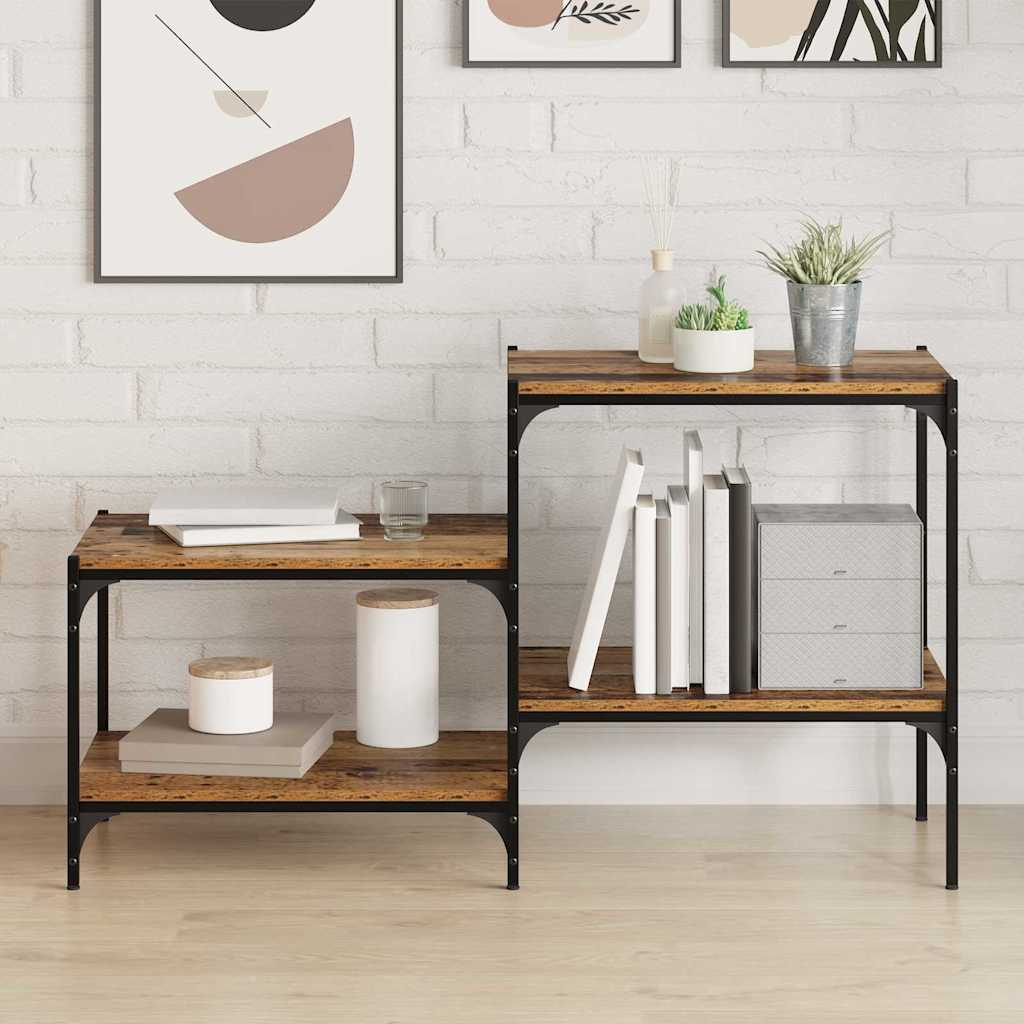 Boekenplank Bord 4 Pcs Bruin Bewerkt Hout Oud Hout