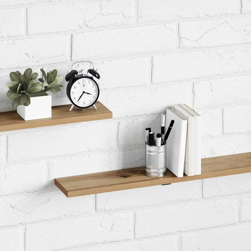 Boekenplank Bord 4 Pcs Bruin Bewerkt Hout Artisanaal Eikenkleurig