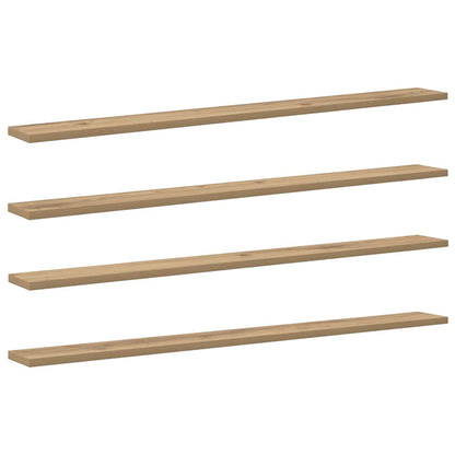 Boekenplank Bord 4 Pcs Bruin Bewerkt Hout Artisanaal Eikenkleurig
