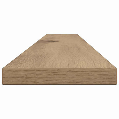 Boekenplank Bord 4 Pcs Bruin Bewerkt Hout Artisanaal Eikenkleurig