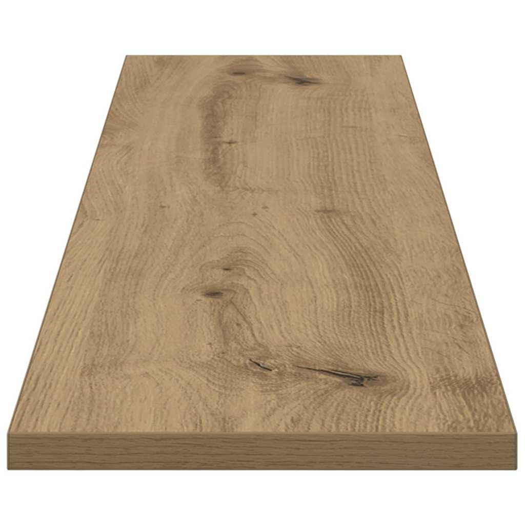 Boekenplank Bord 4 Pcs Bruin Bewerkt Hout Artisanaal Eikenkleurig