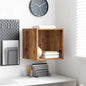 Wandkast Met Plank 37 X 37 X 37 Cm Bewerkt Hout