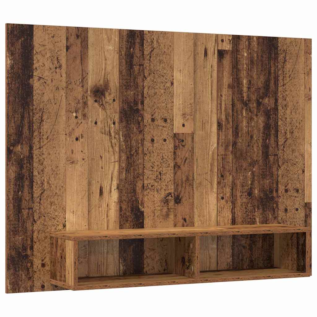 Wand Tv Kast 120 X 23.5 X 90 Cm Bewerkt Hout