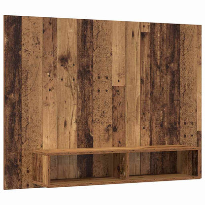 Wand Tv Kast 120 X 23.5 X 90 Cm Bewerkt Hout