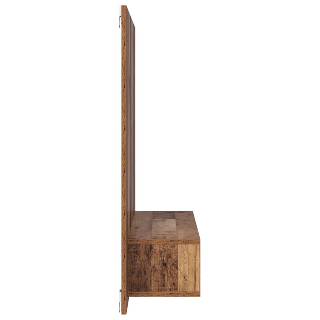Wand Tv Kast 120 X 23.5 X 90 Cm Bewerkt Hout