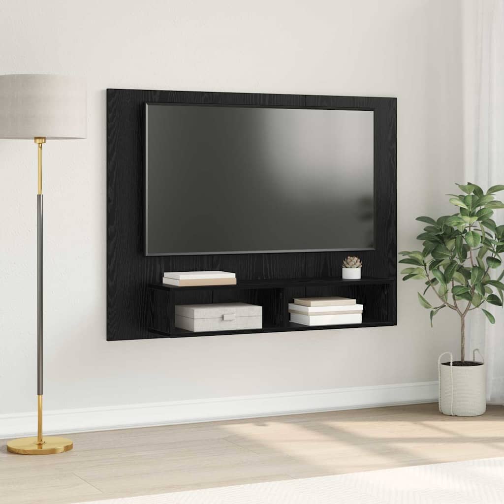 Wand Tv Kast 120 X 23.5 X 90 Cm Bewerkt Hout