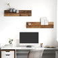 Wandplanken 2 Pcs 80 X 11,5 X 18 Cm Bewerkt Hout