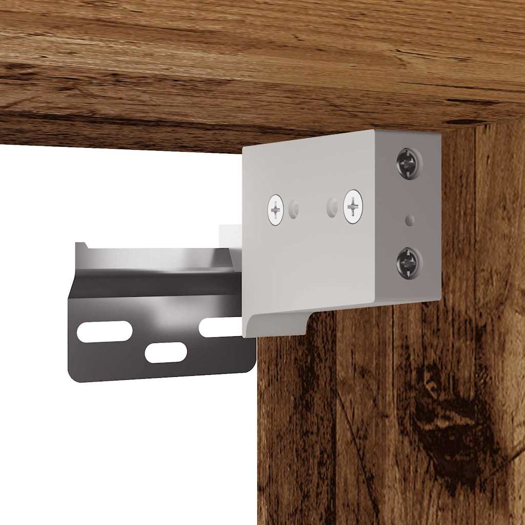 Schoenenkast Met Plank Bewerkt Hout