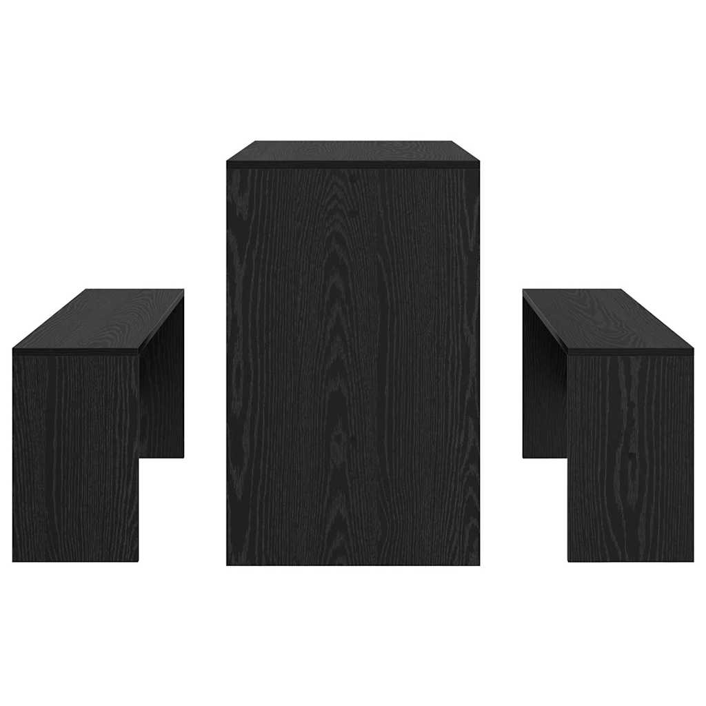 Eetkamerset 2 Pcs 97 X 47 X 75 Cm Bewerkt Hout