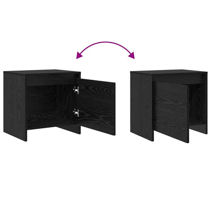 Nachtkastje 45 X 34 X 44.5 Cm Bewerkt Hout