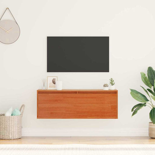 Wandkast 100 X 30 X 35 Cm Massief Grenenhout